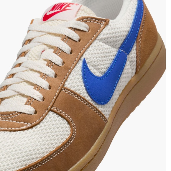 NEW NIKE Men's Field General Blue white red and Brown Sneakers size 8 men - Picture 8 of 16